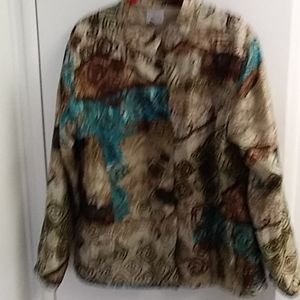 Multiple color Jacket with a Naruo collar.